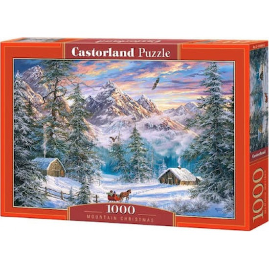 PUZZLE CASTORLAND 1000 Mountain Christmas C-104680 ΠΑΙΧΝΙΔΙΑ