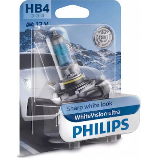 PHILIPS HB4 WHITE VISION ULTRA (SHARP WHITE LOOK) 9006WVUB1 ΛΑΜΠΕΣ ΑΥΤ/ΤΟΥ