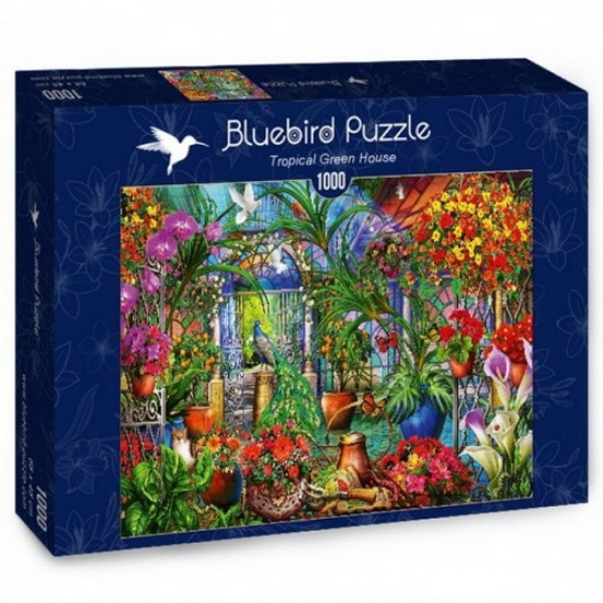 PUZZLE BLUEBIRD 1000 Tropical Green House 70248 ΠΑΙΧΝΙΔΙΑ