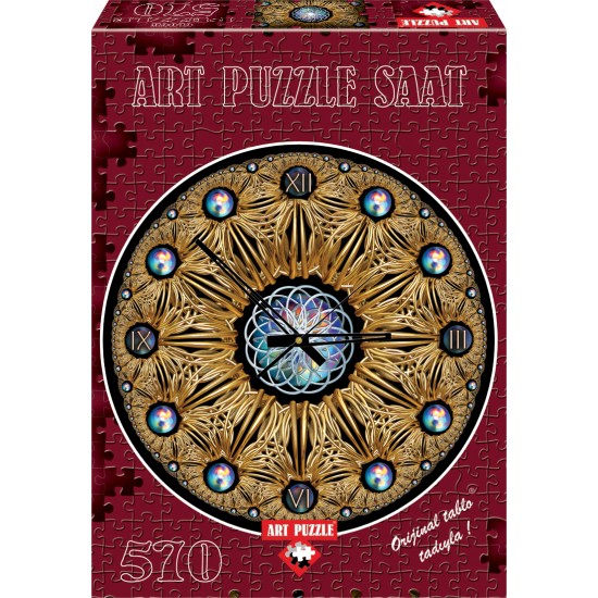  Art Puzzle 570 pieces Clock - Golden 4148 PUZZLES