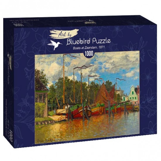 PUZZLE BLUEBIRD 1000 Claude Monet – Boats at Zaandam, 1871 60031 PUZZLES