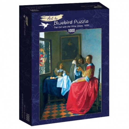 PUZZLE BLUEBIRD 1000 Vermeer- The Girl with the Wine Glass, 1659 60067 ΠΑΙΧΝΙΔΙΑ