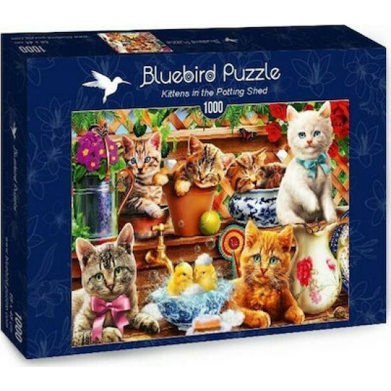 PUZZLE BLUEBIRD 1000 Kittens In The Potting Shed 70241 ΠΑΙΧΝΙΔΙΑ