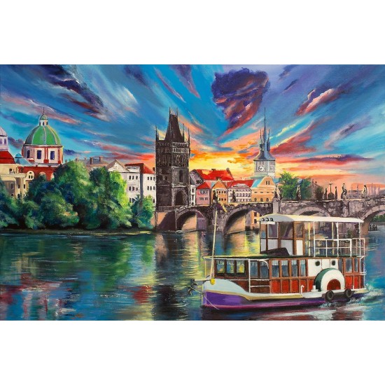 PUZZLE 500PCS OIL PAINTING PRAGUE 527 ΠΑΙΧΝΙΔΙΑ