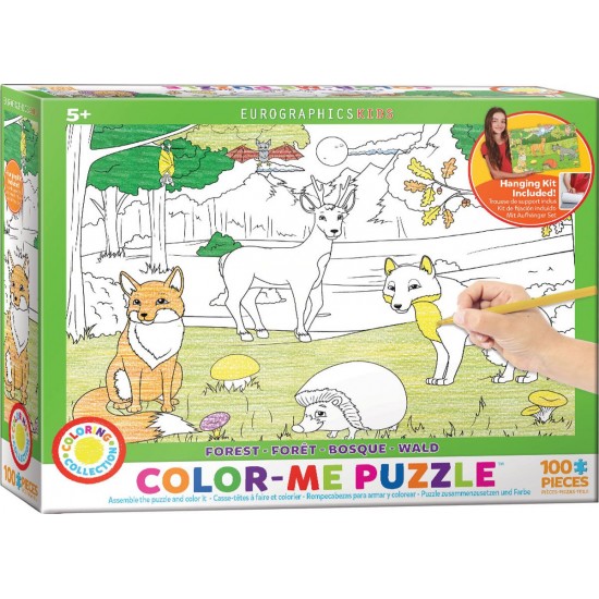 PUZZLE Eurographics Jigsaw 100 Color-Me Puzzle - Forest 6111-0891  ΠΑΙΧΝΙΔΙΑ
