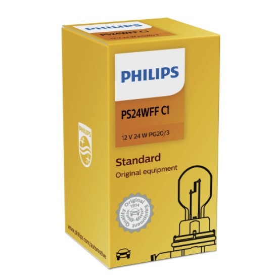 PHILIPS ΛΑΜΠΕΣ 12V PS24W HiPerVision PHILIPS