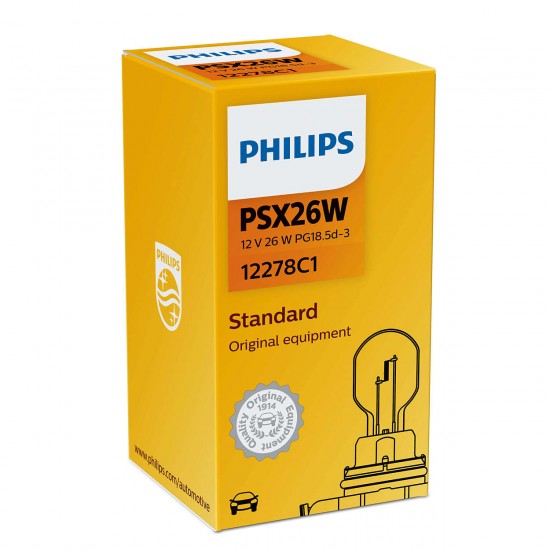 PHILIPS ΛΑΜΠΕΣ 12V PSX26W HiPerVision PHILIPS