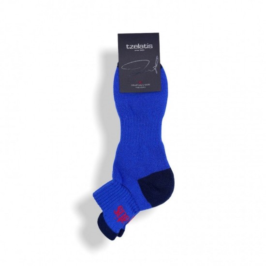 Kάλτσες Ελληνικής Παραγωγής Ημίκοντες «πετσετέ» αθλητικές κάλτσες Mπλε Ρουά (με επιπλέον ενίσχυση στον αχίλλειο τένοντα) ΚΑΛΤΣΕΣ