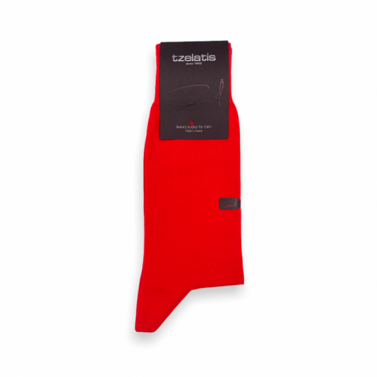 Κάλτσες Πολυτελείας Casual Ελληνικής Κατασκευής Κόκκινες  ΚΑΛΤΣΕΣ