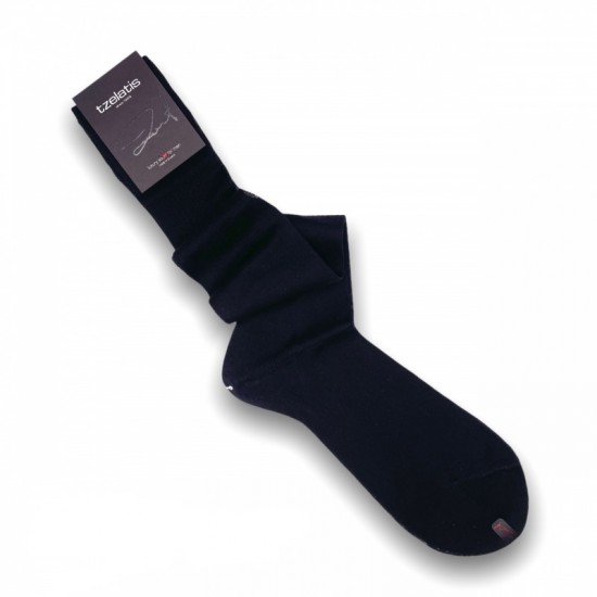 Κάλτσες πολυτελείας έως το γόνατο Ελληνικής Κατασκευής (100% βαμβακερό «μερσεριζέ» ) 101black ΚΑΛΤΣΕΣ
