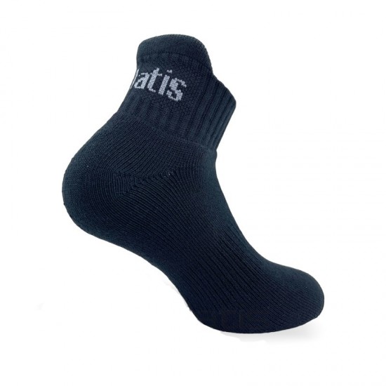 Kάλτσες Ελληνικής Παραγωγής Ημίκοντες «πετσετέ» αθλητικές κάλτσες Mαύρο (με επιπλέον ενίσχυση στον αχίλλειο τένοντα) ΚΑΛΤΣΕΣ