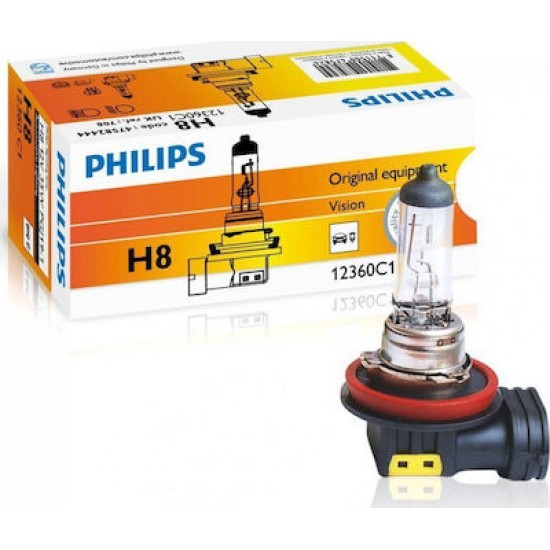 PHILIPS ΛΑΜΠΕΣ 12V H8 35W PHILIPS