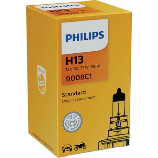 PHILIPS ΛΑΜΠΕΣ 12V H13 60/55W PHILIPS