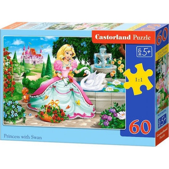 PUZZLE CASTORLAND 60 Princess with Swan B-066056 PUZZLES